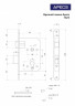 Замок врезной Apecs 1623-AB