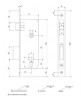Замок врезной Apecs 1323/60-G