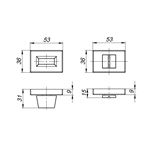Фиксатор Armadillo (Армадилло) WC-BOLT BK6 UCS SN-3 (матовый никель)
