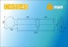 Цилиндровый механизм Msm CW100 SN 55*45 кл-верт (матовый никель) перфо