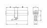Механизм цилиндровый Kale-Kilit 164 OBS BC/72 (35*37) никель, кл/верт