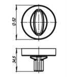 Фиксатор Armadillo (Армадилло) WC-BOLT BK6 URB SN-3 (матовый никель)