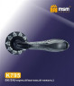 Ручки раздельные MSM K795 BK/SN (Черный / Матовый никель) на круглом основании