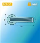 Ручки раздельные MSM R431 MBR (Матовый коричневый) на круглом основании