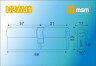 Цилиндровый механизм Msm C68 SN 37*31 (матовый никель) перфо