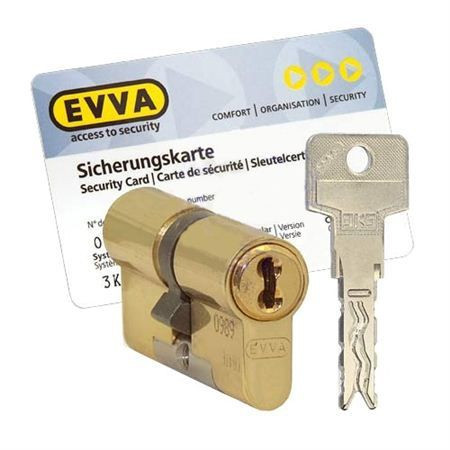 Цилиндр Evva 3KS 97 мм 36x61 ключ-ключ (латунь)