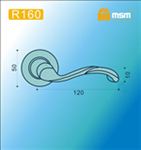Ручки раздельные MSM R160 PB (Полированная латунь) на круглом основании