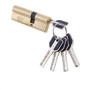 Цилиндровый механизм Msm C90 PB 55*35 (латунь) перфо