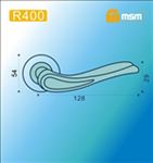 Ручки раздельные MSM R400 PB/SB (Полированная латунь/Матовая латунь) на круглом основании