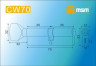 Цилиндровый механизм Msm CW70 PB 35*35 кл-верт (латунь) перфо