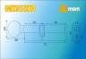 Цилиндровый механизм Msm CW70 PB 30*40 кл-верт (латунь) перфо