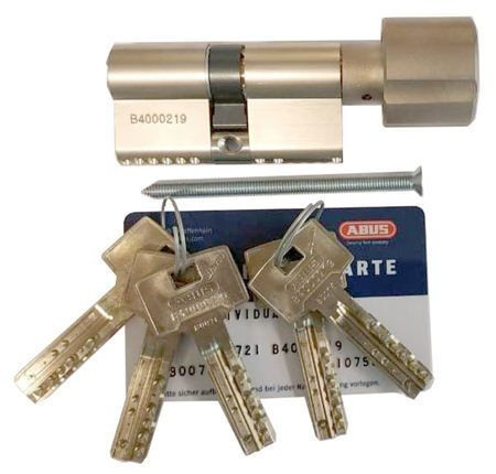 Механизм цилиндровый Abus Bravus 4000 MX (Абус) 95 мм (55*40) никель, кл/вертушка