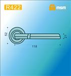 Ручки раздельные MSM R422 BR (коричневый) на круглом основании
