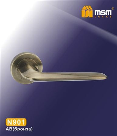 Ручки раздельные MSM N901 AB (бронза) на круглом основании