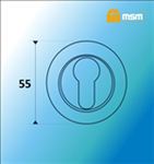 Накладка под цилиндр MSM K1 PB (полированная латунь)