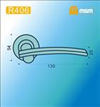 Ручки раздельные MSM R406 AB/CP (Бронза/Хром) на круглом основании