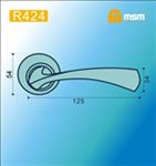 Ручки раздельные MSM R424 SB/PB ( Матовая латунь/Полированная латунь) на круглом основании
