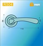 Ручки раздельные MSM R504 MBR (Матовый коричневый) на круглом основании